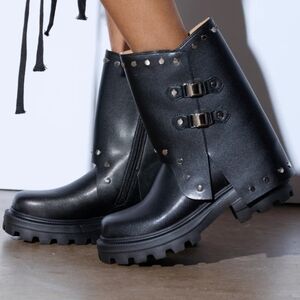 Black Combat & Moto Boots